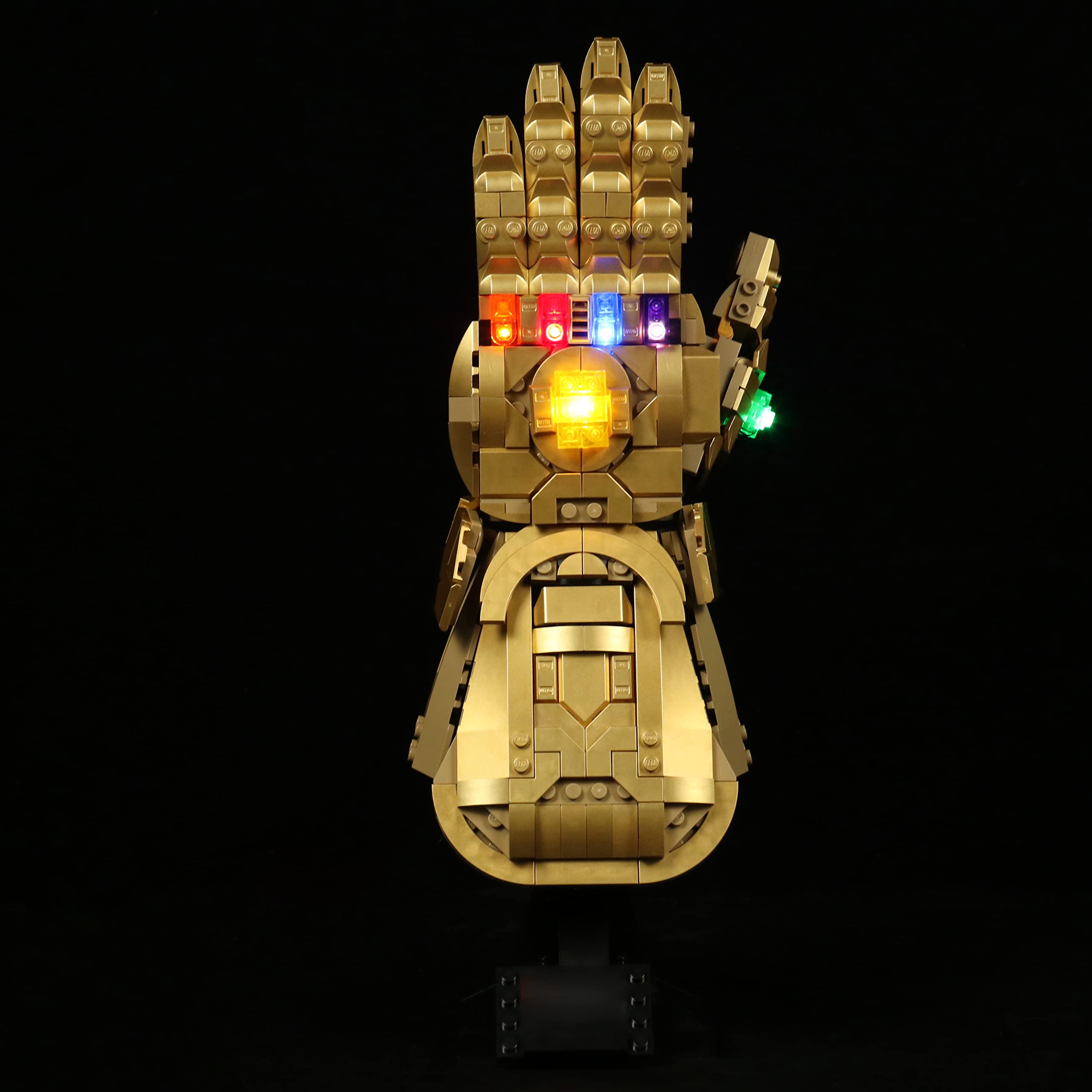 LocoLee Led Light Kit for Lego Infinity Gauntlet (Not Include Lego Models),Decoration DIY Lighting Set for Lego 76191 Marvel Thanos Hand Gauntlet,Creative Gift (Light Kit- Standard Version)