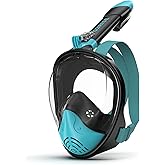 G2RISE Full Face Snorkel Mask Adults Snorkeling Set Gear for Kids with Detachable Camera Mount, Safe Breathing, Anti Fog Anti Leak