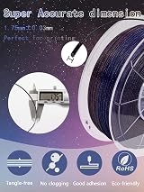 ZIRO Multicolor Gradient Twinkling PLA Filament 1.75mm Starry Sky 1kg 3D Printer view 4