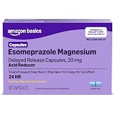 Amazon Basics Esomeprazole Magnesium Delayed Release Capsules, 20 mg, Acid Reducer, Heartburn Medicine, 42 Count (Previously Amazon Basic Care)