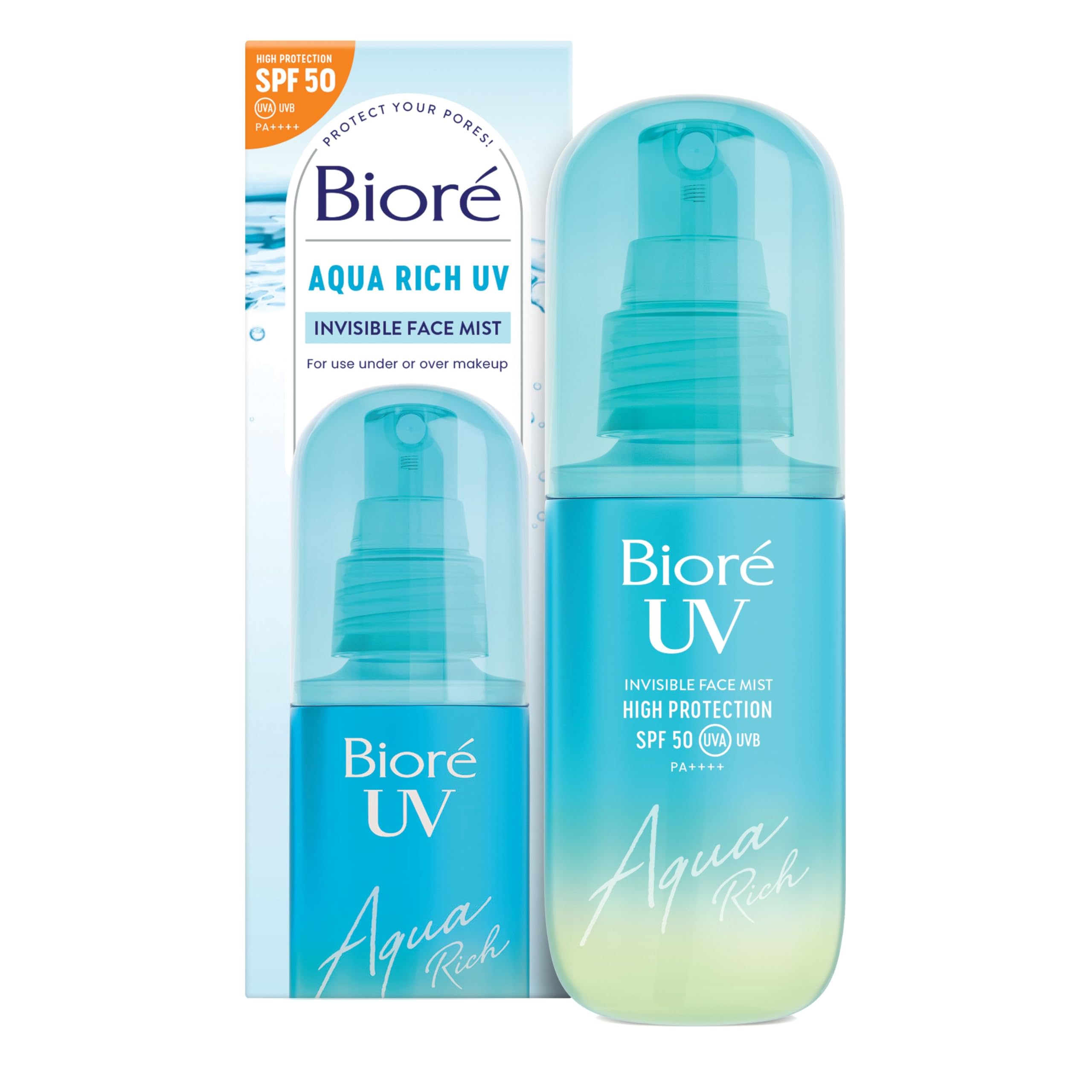 Biore Aqua Rich UV Invisible Face Mist S...