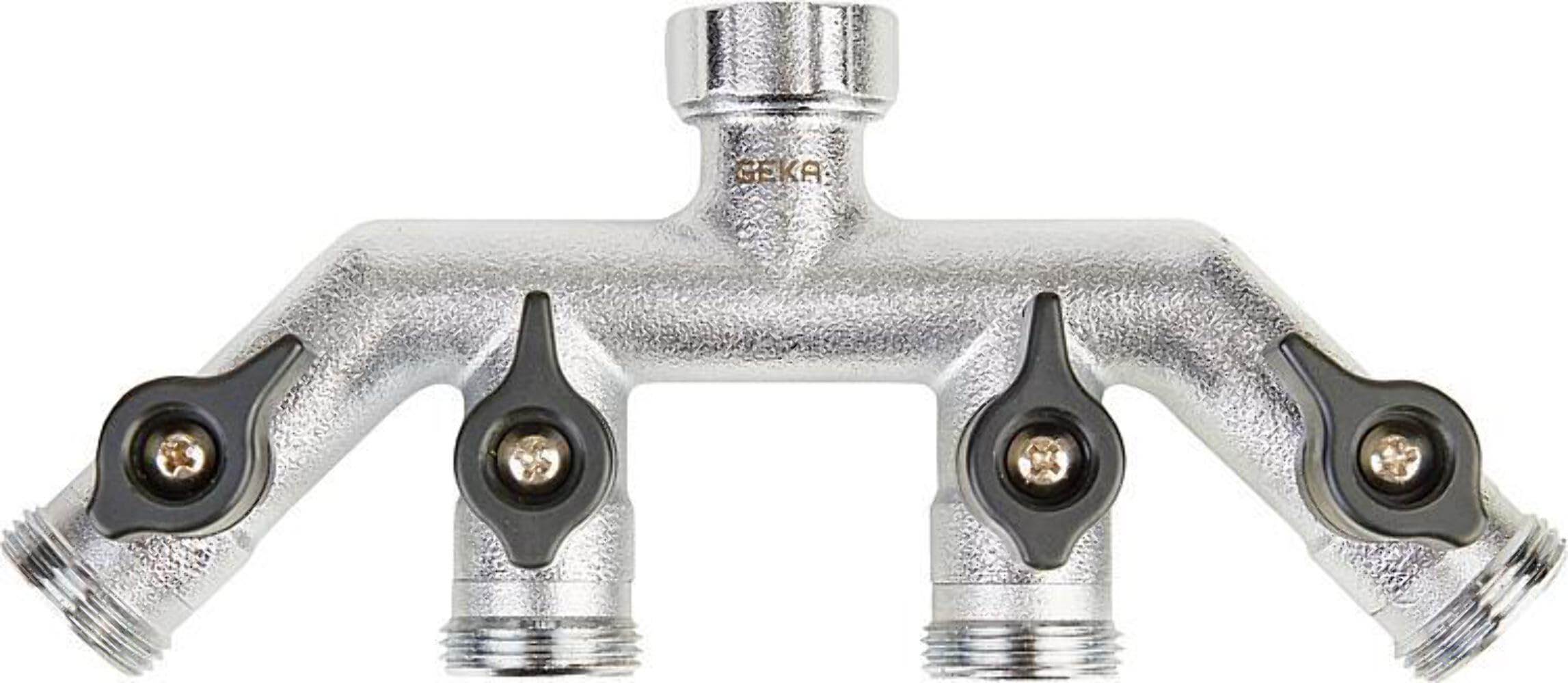 GEKA Plus Way valves with External Thread (for Separate use of Four Water outlets, for Home, Garden, Workshop, etc.) 46.0434.9, mit Außengewinde