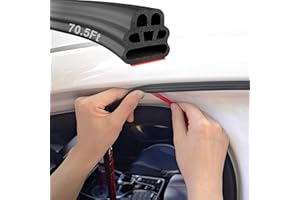 Automotive Weather Stripping Rubber Self-Adhesive - 70.5ft Car Door Seal Strip, Waterproof, Noise Reducing, Universal Fit for Cars, Trucks, RVs by Hzetuu