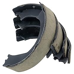 TRQ Rear Parking Brake Shoe Set Compatible with