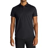 BYLT Men's Drop-Cut Polo - Collared Button Casual Shirt for Men | Ultra Soft Polyester Cotton &amp; Spandex Blend, Moisture Wicking, Wrinkle Resistant, Short sleeve Four-way Stretch &amp; Slim Fit