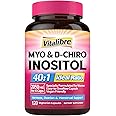 Vitalibre Inositol Supplement, Myo-Inositol & D-Chiro Inositol Fertility Supplements for Women, 40:1 Ideal Ratio, Hormone Balance and Ovarian Support, 120 Vegan Capsules