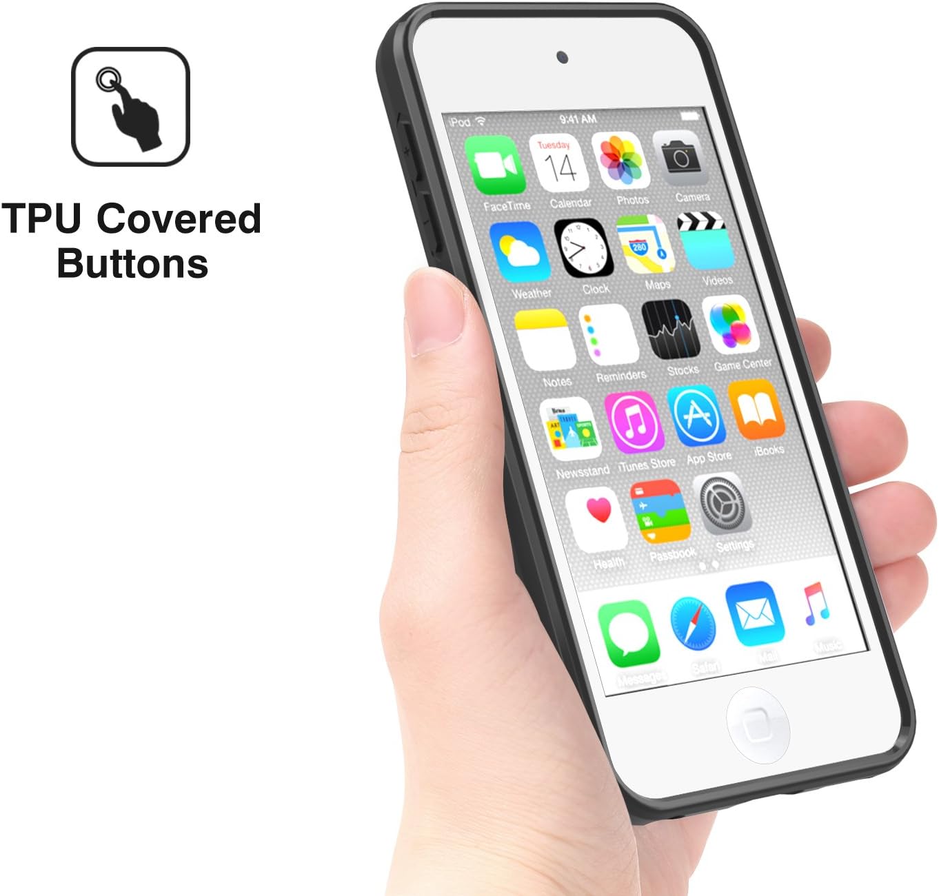 Amazon Ipod Touch 6 ケース Atic Apple Ipod Touch 第6世代 Ipod Touch 第5世代 用衝撃吸収 Tpu保護ケース Black Atic ケース