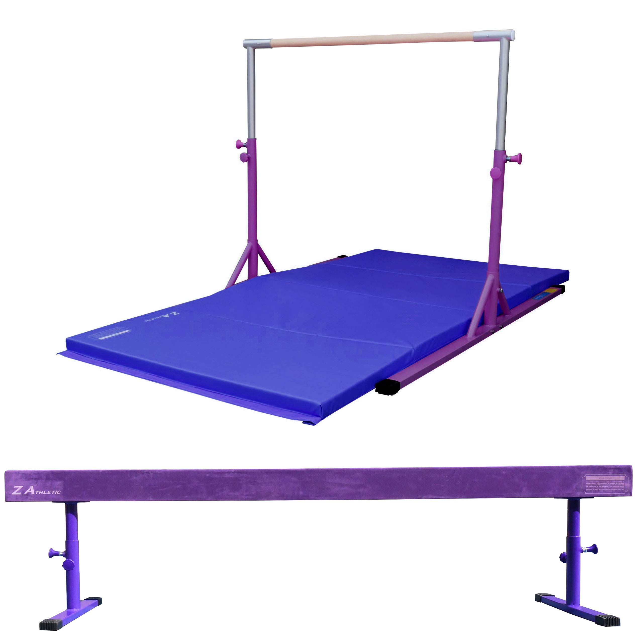Buy Z Athletic Elite Training Bar, 4ft x 8ft x 2in Gym Mat, and Off