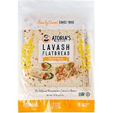 Atoria's Family Bakery Traditional Lavash Wraps, 50 Count 10-Packs of 5 Sheets (50 Sheets)