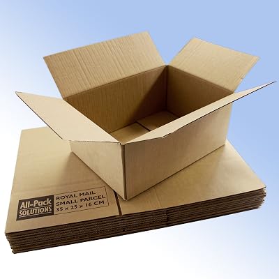 All-Pack Solutions 10 Royal Mail Small Parcel Boxes 350x250x160mm Deep