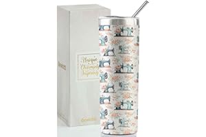 Onebttl Funny Sewing Gifts for Sew Lovers & Women, 20oz Stainless Steel Insulated Travel Mug, Perfect Gifts for Sewing Knitting Quilting Seamstress for Birthday & Christmas - Glitter