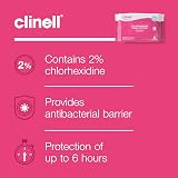 Clinell Chlorhexidine Wash Cloths Pack of 8 - Rinse Free Body Wipes view 8