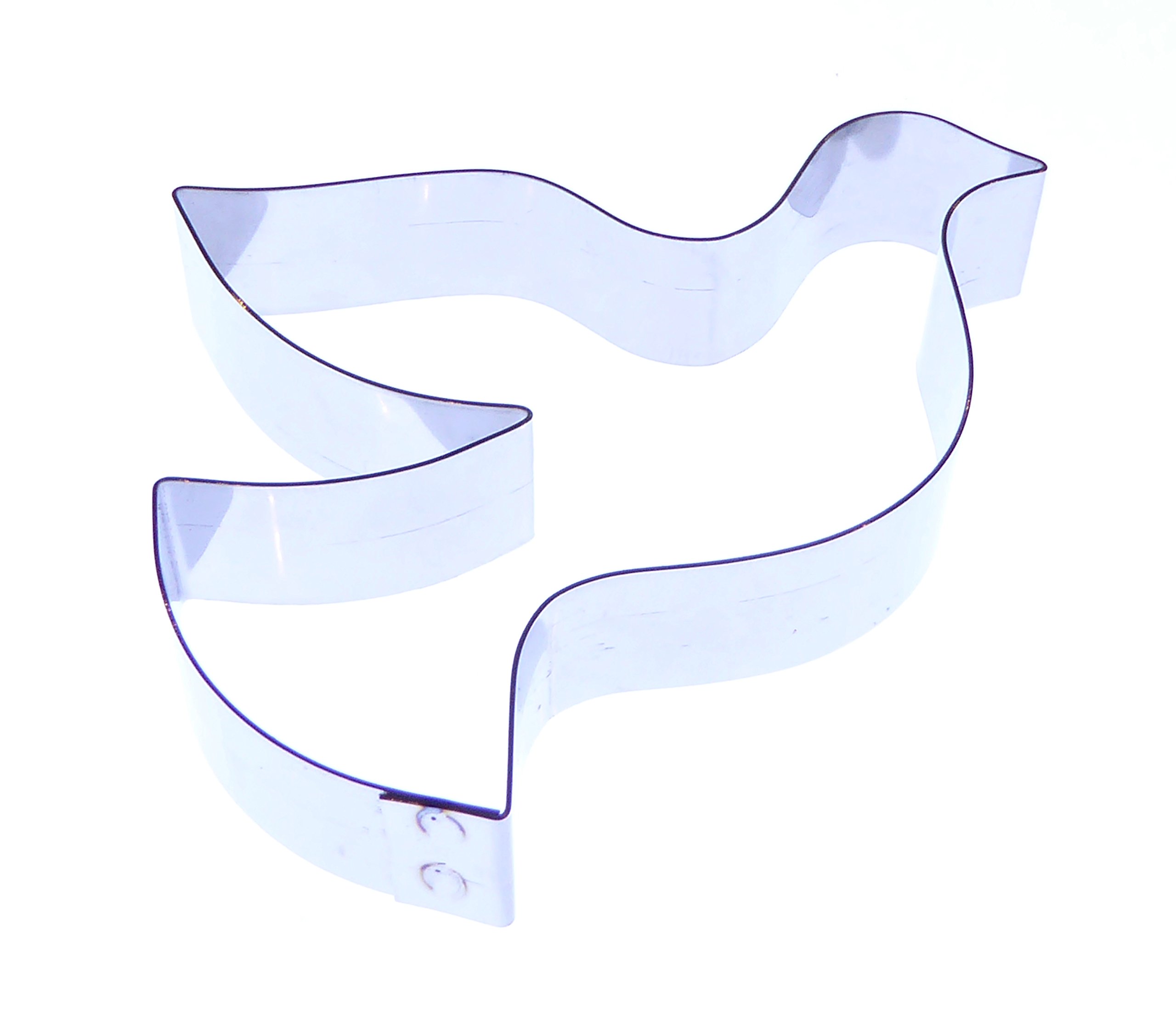 Dove Cutter - Stainless Steel Sugarcraft Cutter - Size 70x50mm - Valley Cutter Company - Sugarcraft, Cake Decorating, Polymer and Precious Metal Clay