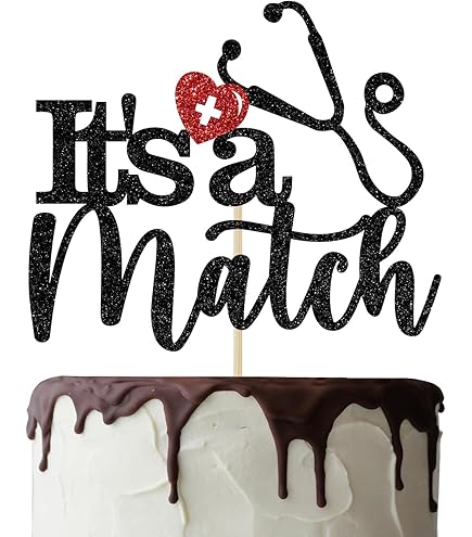 Happy Match Day Banner - Black Glitter Residency Match Celebration Bunting, DIY Decoration For Medical & Nursing Graduates - View #5