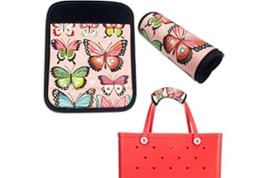 NiNiMay Handle Wrap Charms for Bogg Bag，Handle Protectors Strap Cover for Luggage ，Compatible with Simply Southern Tote