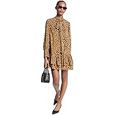 Michael Kors Womens Tie Neck Mini Dress