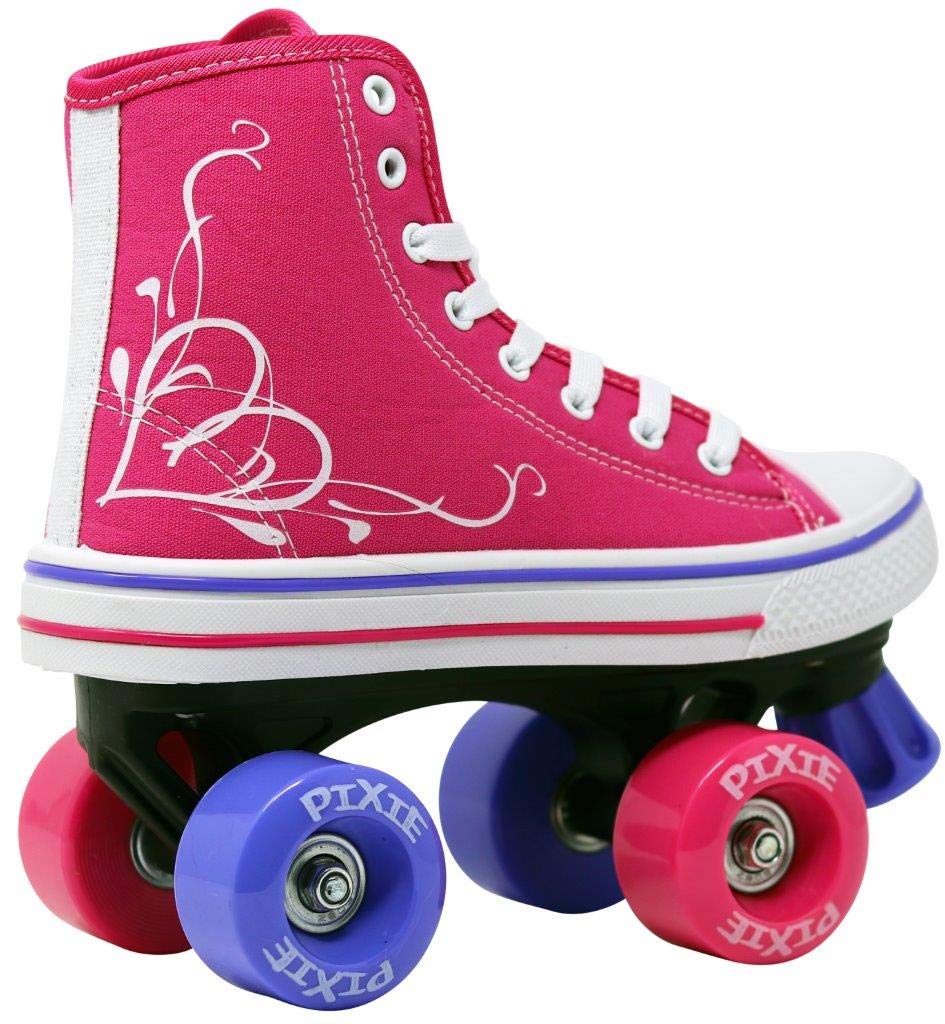 Lenexa Roller Skates For Girls Pixie Kid's Quad Roller Skates With High Top Shoe Style For
