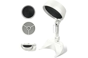 Vegapunk Smoke Away Purifier Fan for Indoors - Portable Odor Exhaust Eliminator Remover Eater Filter - The High Fan for Desktop - White