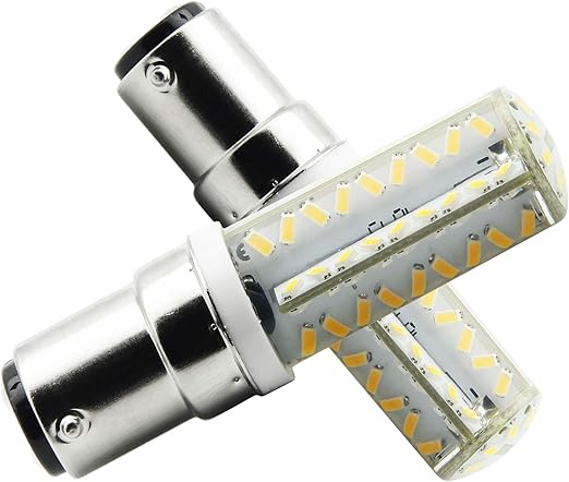 B15d Led Lampe Gluhlampe 5w B15d Led Leuchtmittel Nicht Dimmbar 450lumen 12v Ac 360 Grad Winkel Cri 80ra Warm Weiss 3000k Ersatz Fur 50w B15d Halogenlampen 2er Pack Amazon De Beleuchtung