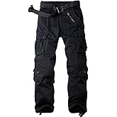 AKHlKING Women's Cargo Pants Work Camo Cotton Casual Combat Wild Outdoor Ripstop Trousers with 8 Pockets