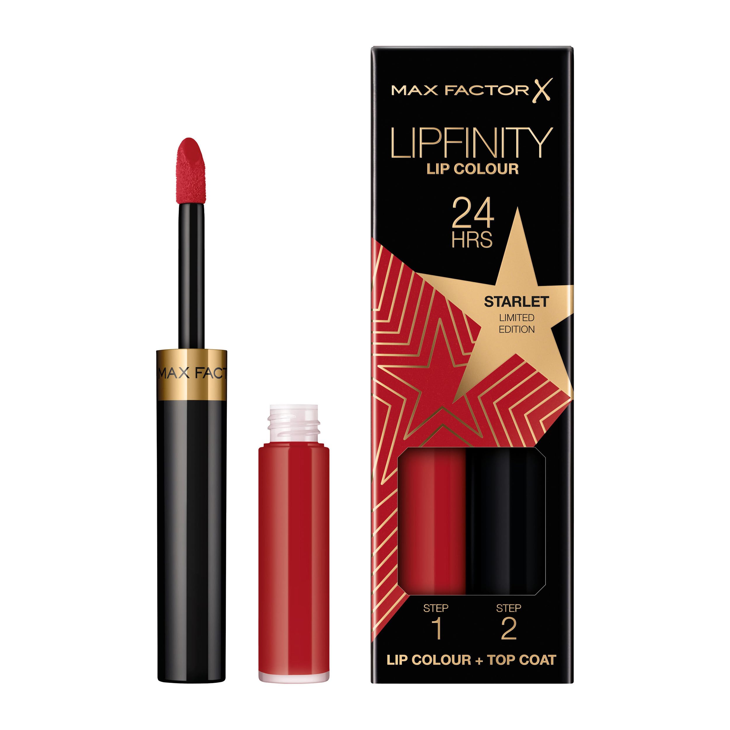 Max Factor Lipfinity Starlet, Long-Lasting, Two Step Lipstick, Vibrant Colour, Hydrating, Lasts 24 Hrs, Matte Lip Colour With Glossy Top Coat, 4.2g — image 1