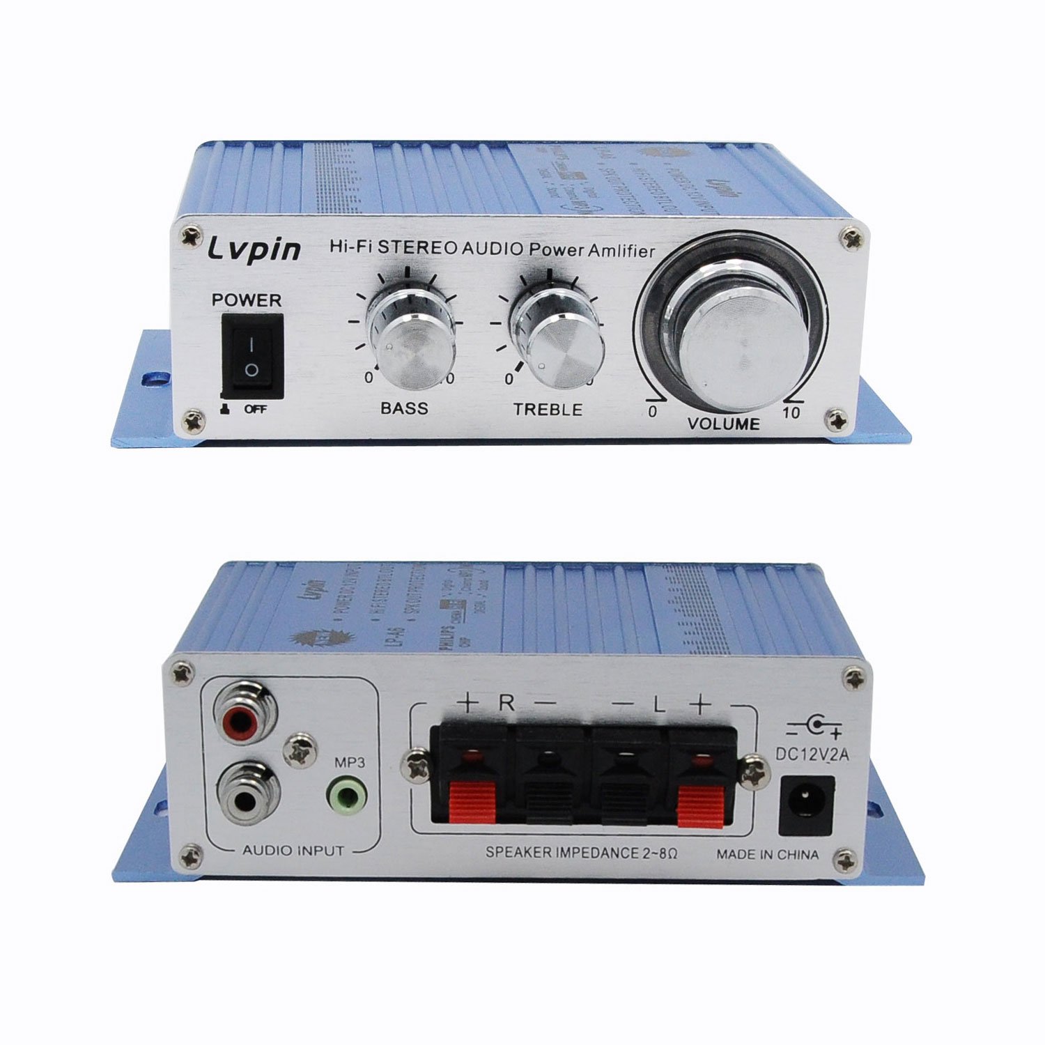 EARLYBIRD SAVINGS 12V Audio Amplifier Mini HiFi amplifier Mini HiFi