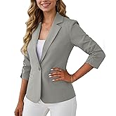 Women's 3/4 Sleeve Blazers, Lightweight Elegant Jackets for Women, Women Blazer Business Casual Outfits for Work