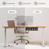 PAMO Cable Management Under Desk Tray Holder | Office Home Desk Organizer w/ view 6