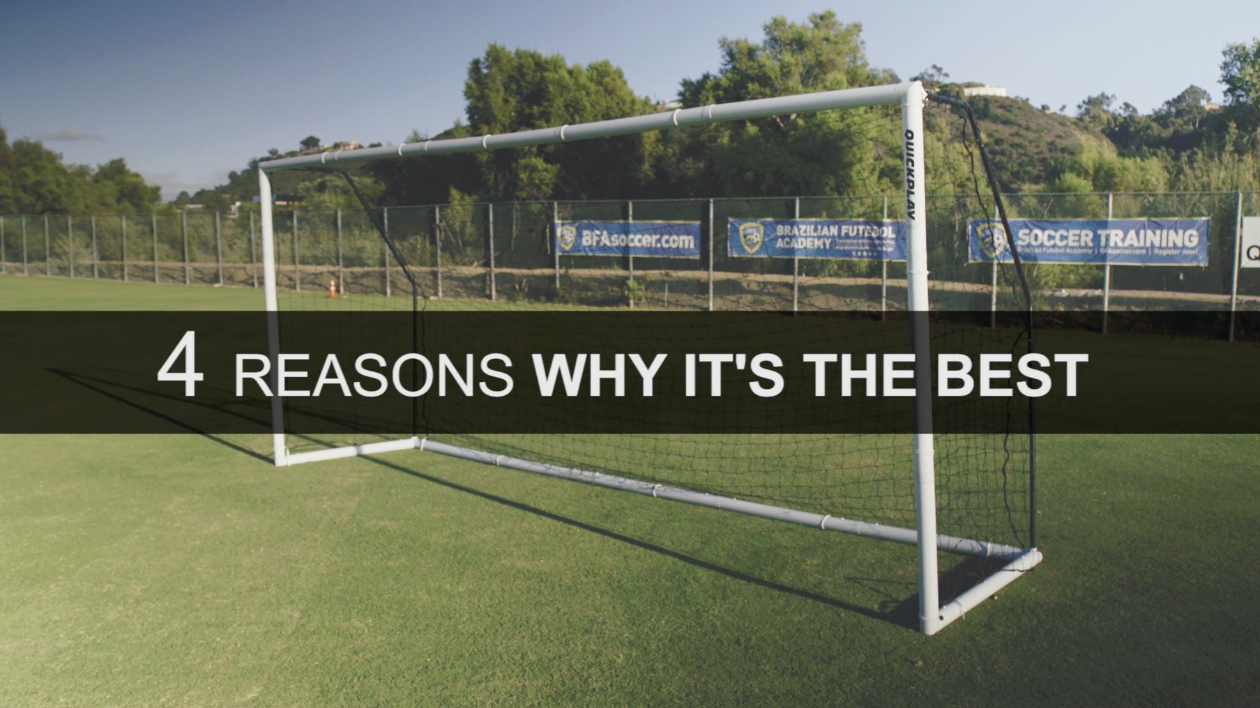 QuickPlay PRO MatchFold Portable Soccer Goal Range with Carry Bag