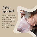 Tommee Tippee Milk Feeding Bibs Pack of 2 Pink Super Soft Absorbent Adjustable view 5