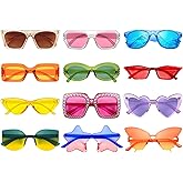 Matcheck 12 Mixed Style Sunglasses Classic Retro Colored Party Glasses Multicolors Costume Bulk Eyeglasses Unisex Adult