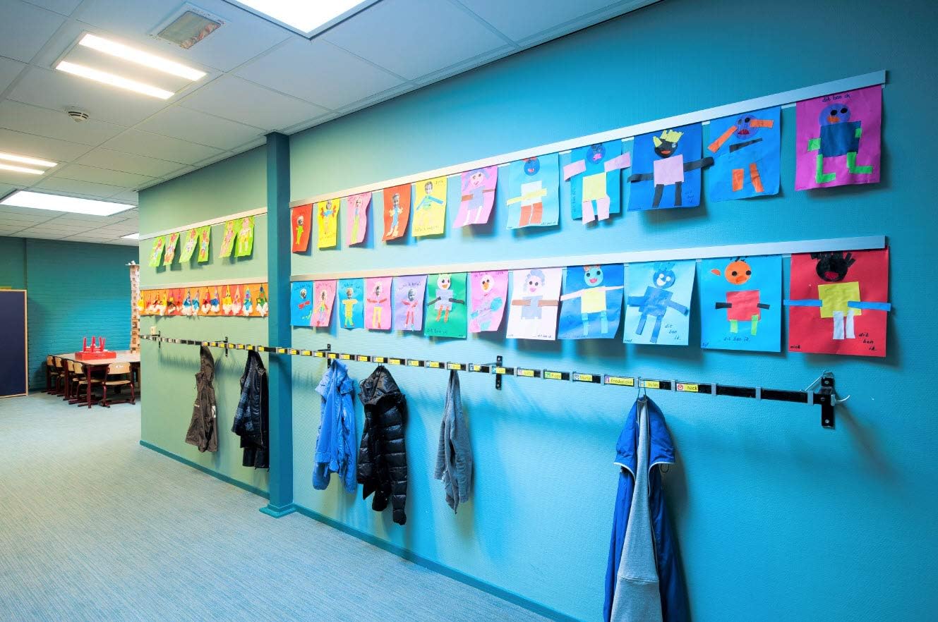Scribble Info Rail. Aluminium display rail, 1 meter long. Perfect for