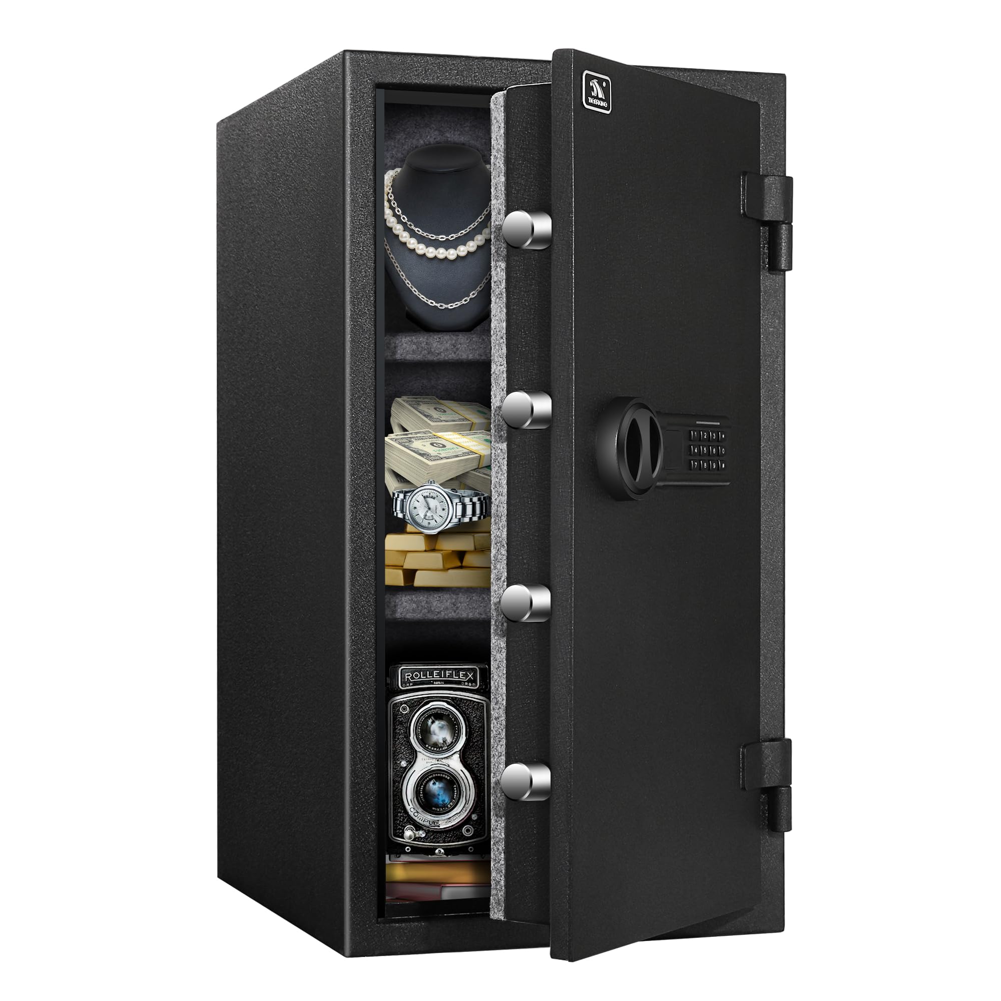 Photo 1 of ***NO ACCESS NO KEYS OR COBINATION***TIGERKING Fireproof Safe,3.47 Cubic Feet Home Safe Box, Large Steel Digital Safes Box with Digital Lock for Home and Office