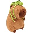 CHDBLOCK Capybara Plush Toy - 9 Inch Cute Capybara Stuffed Animal with Turtle Backpack, Kawaii Capibara Plushie for Kids and Adults