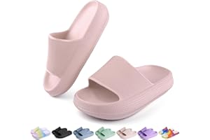 OUYADU Kids Cloud Slides Boys Girls Flip Flops Slip On Beach Sandals Youth Pool Shower Shoes EVA Summer Slippers（11 Little Kids - 6 Big Kids）