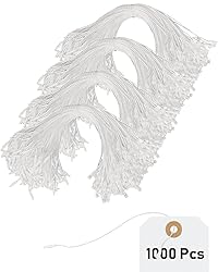 Uniclife 1000 Pcs Hang Tag Strings 8 Inch Price Tag