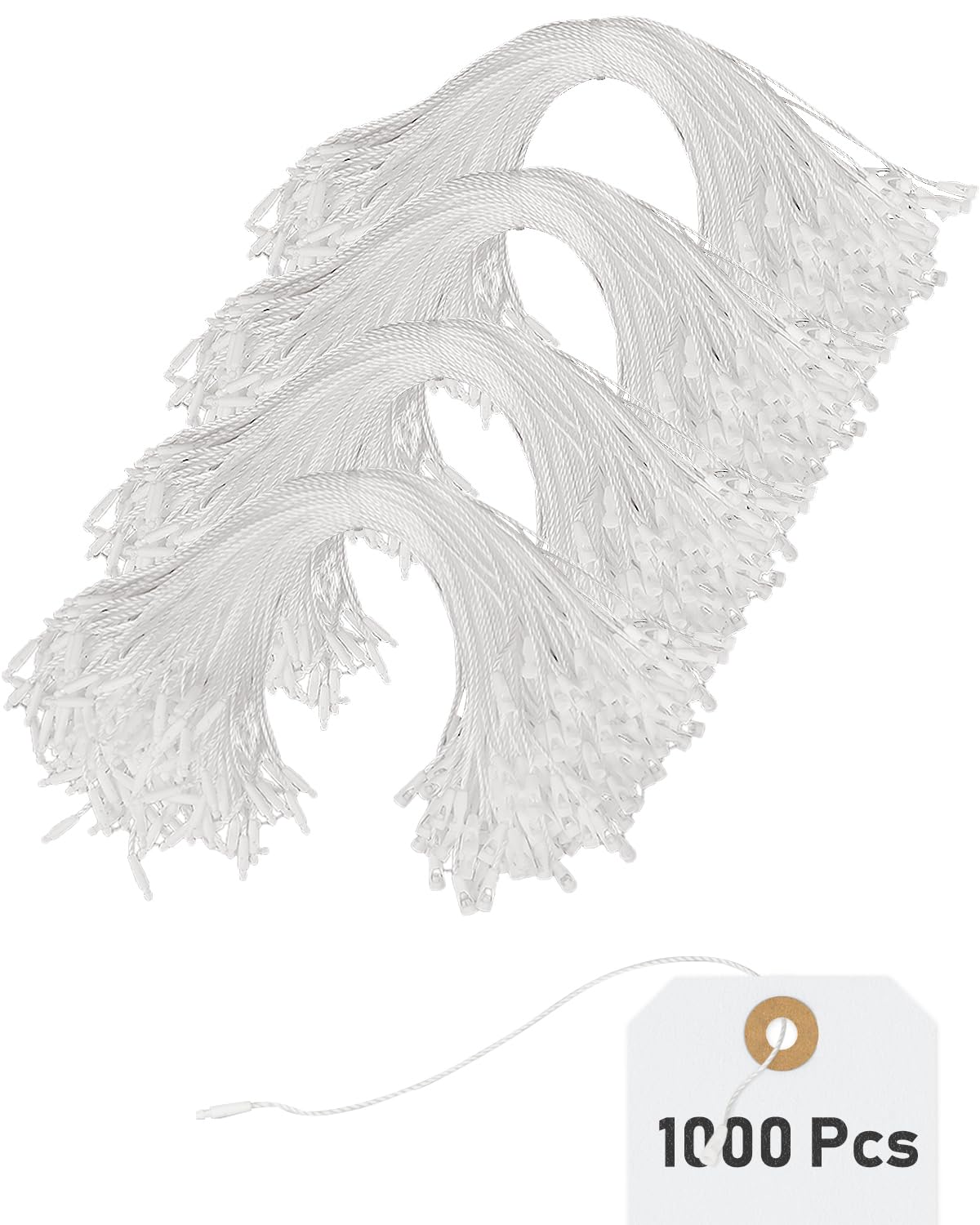 Uniclife 1000 Pcs Hang Tag Strings 8 Inch Price Tag