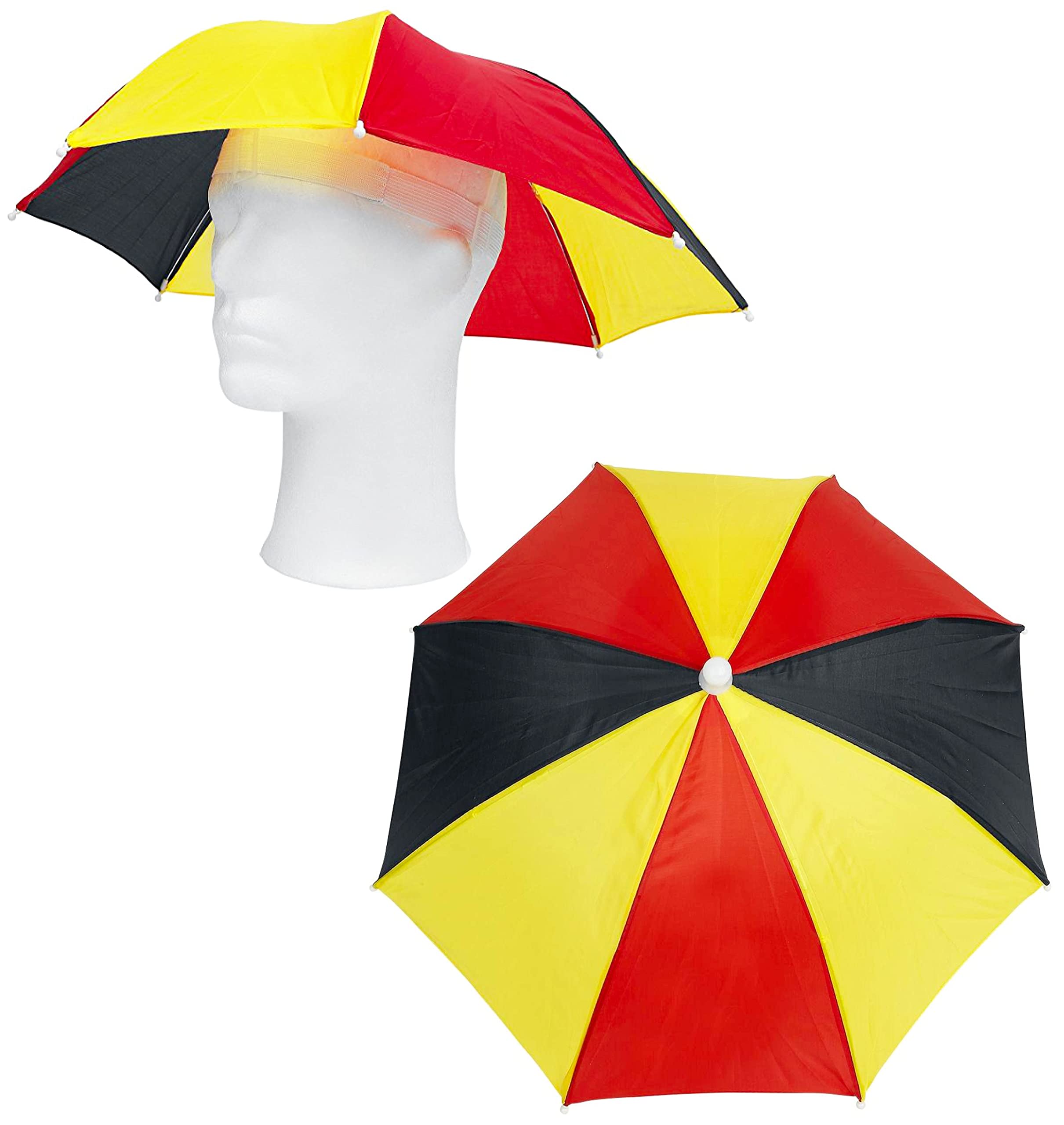 Toyland® Sunshade Umbrella Headband - Fancy Dress (German Flag)