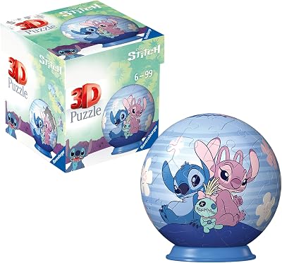 Ravensburger Disney Stitch and Friends 54 Piece 3D Puzzle Ball