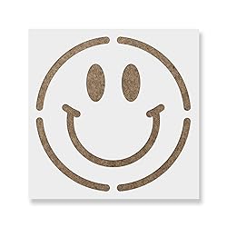 Smiley Face Print Stencil - Create Smiley