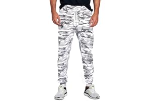 ProGo Men's Joggers Sweatpants Basic Fleece Marled Jogger Pant Elastic Waist
