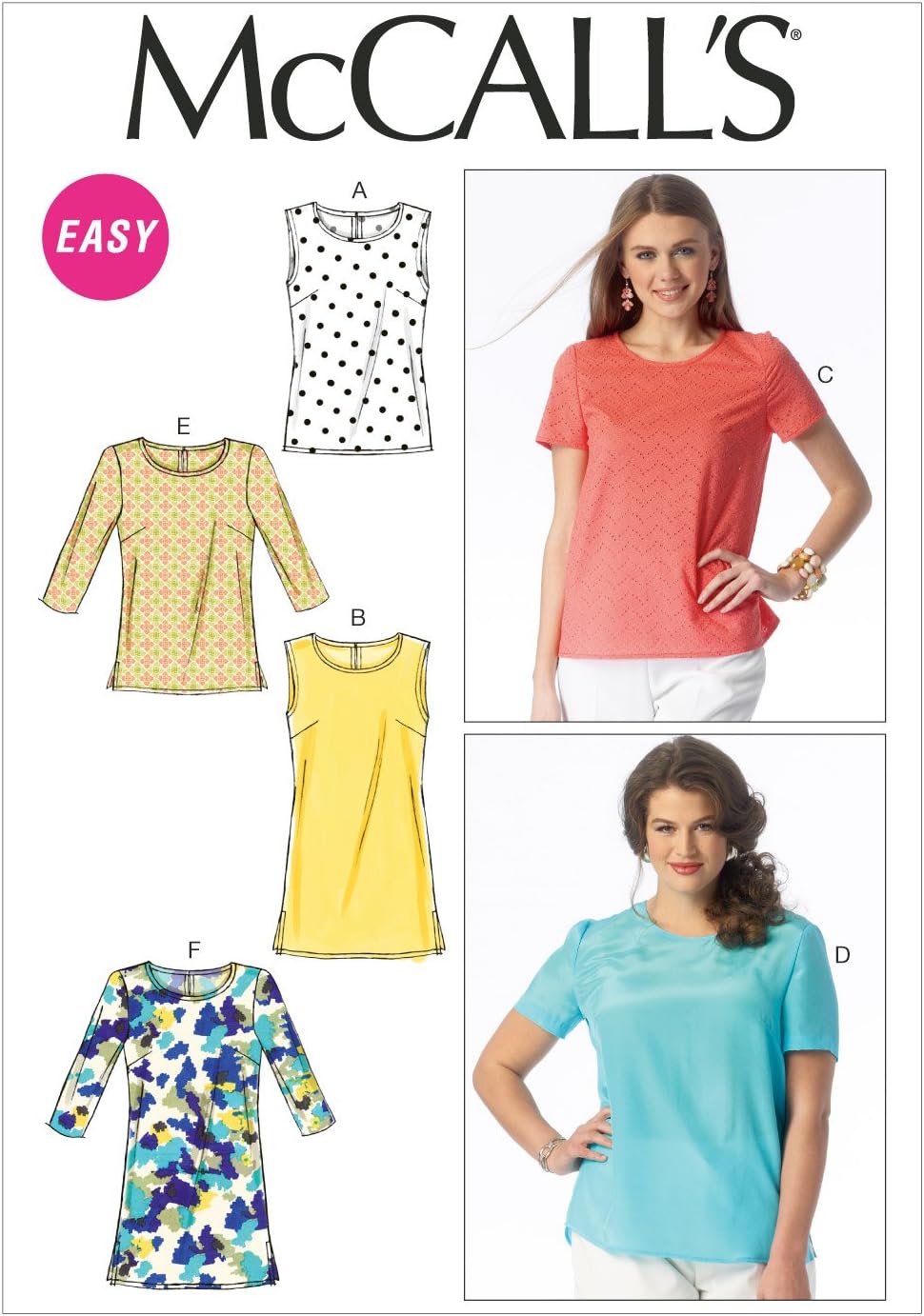The McCall Pattern Company M6927 RR Womens Sewing Patterns, Multi-Colour