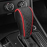 QKYS Leather Car Gear Shift Knob Cover, Upgraded