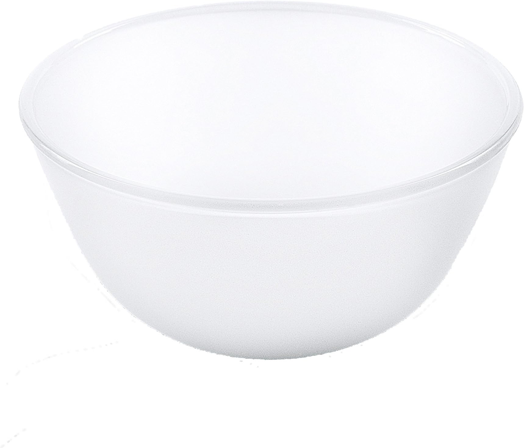 Bohemia Cristal 093 012 321 Play of Colours Approx. 1.7 Ltr White Cooking Bowl Made of Borosilicate Glass, Glass Bowl, 10.3 X 21 X 10.3 cm