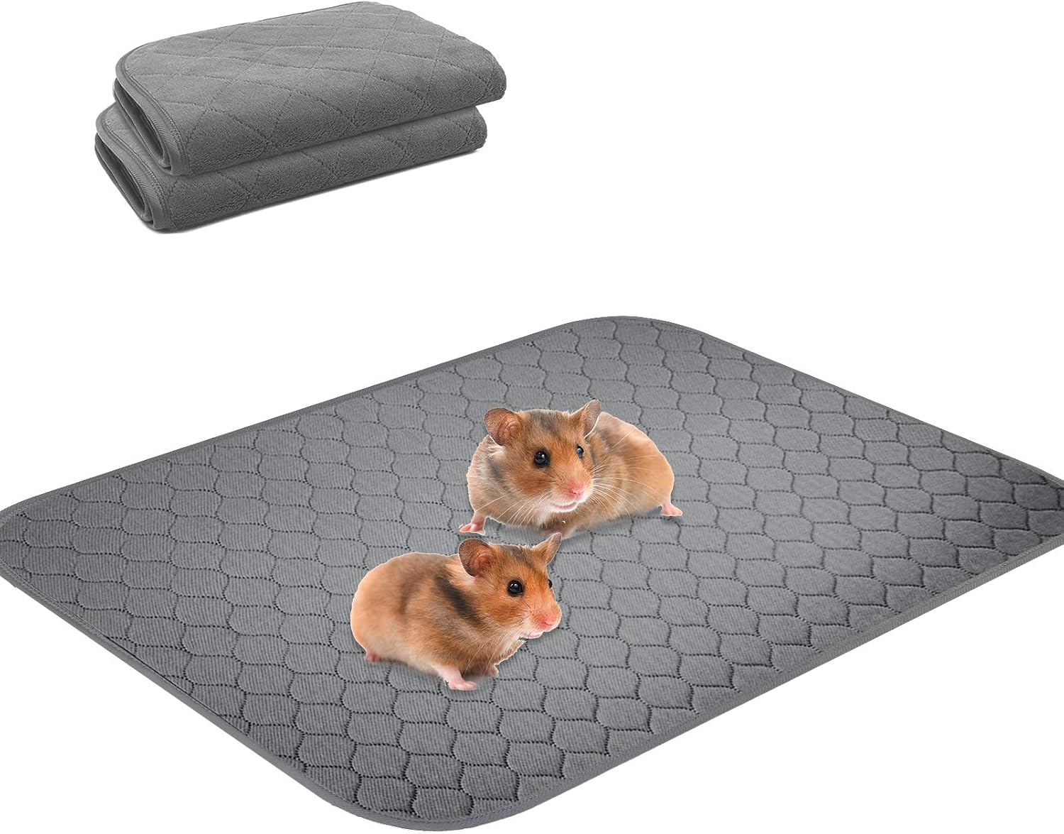Snagle Paw 2 Pack Guinea Pig Fleece Cage Liners, Washable