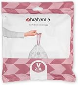 Brabantia PerfectFit Bin Liners Size V 2-3 Litre 40 Bags White