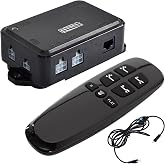 Richmat Adjustable Bed Control Box HJC25 Replacement with Wireless Remote | For HJC25 control box with head and foot recline only