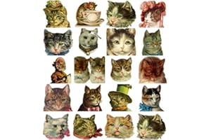 PAPER MOON MEDIA Victorian Cats Collage Sheet #103 Scrapbooking, Altered Art, Decoupage