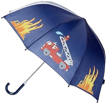 Playshoes Jungen Regenschirm 448590 Feuerwehr Design