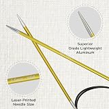 KnitPro Zing Fixed Circular Needles 40" 100cm 3.50mm view 2